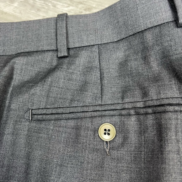 Paul Betenly Cambridge Grey Super 120’s Dress Pants 36x30 - Picture 2 of 9